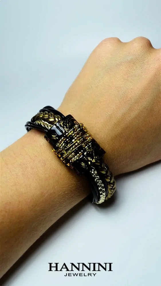 ESET náramek Dark Gold